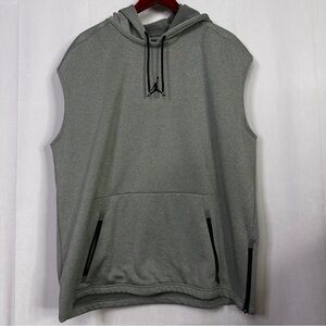 Jordan Hoodie Dri-Fit Sport Fleece Sleeveless XXL Carbon Heather Athletic Mens